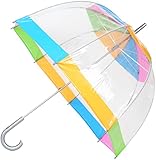 Totes Clear Bubble Umbrella (One Size, Multi-Color)