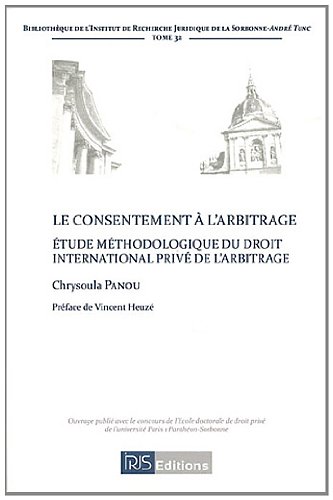 Le  consentement à l'arbitrage