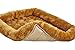 MidWest Homes for Pets Bolster Dog Bed 48L-Inch Cinnamon Dog Bed w/Comfortable Bolster | Ideal for Extra Large Dog Breeds & Fits a 48-Inch Dog Crate | Easy Maintenance Machine Wash & Dry