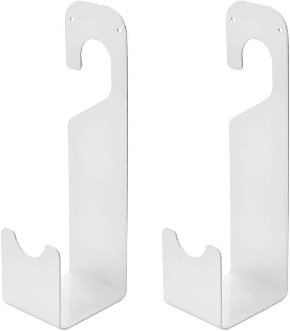 NIDAYE 2 Pack Garden Hose Holder - Wall Mount Heavy Duty Rust-Free Hose Hook Powerful Hose Hanger Hold 100ft Hose (White) - Keep Your Backyard Neat and Clean
