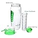 esLife 32 OZ Fruit Infuser Water Bottle with Large BPA Free Tritan Infusion Bottle Flip Top Lid & Dual Anti-Slip Grip Drinking Cup for Sports, Camping and Homeuse--Green