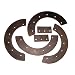 New Aftermarket Rubber Snowblower 6 Piece Paddle Set fits John Deere TRS21 TRS21E primary
