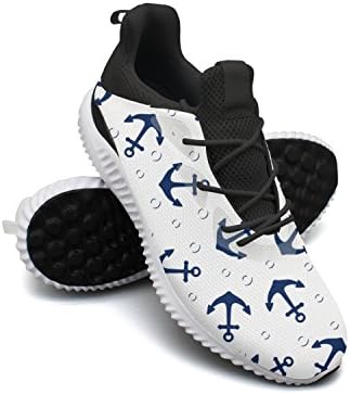 Ddkafjfj Anchor Marine Pattern Men Trendy Sneaker Lightweight Breathabl Tennis Shoes