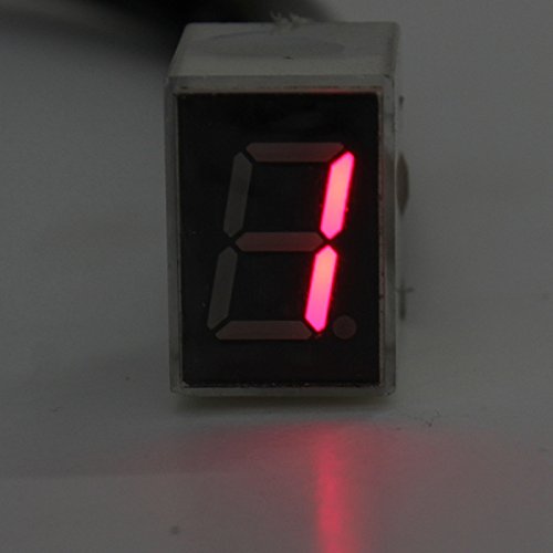 US Warehouse - Red LED Universal Digital 6 Gears Indicator Motorcycle Display Shift Lever Sensor - Thumbnail 5