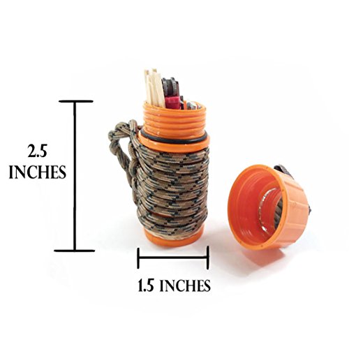 10 in 1 Emergency Fire Starter Kit with UCO StormProof Matches, Bic