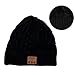 Momoday Unisex Wireless Music Hat Beanie with Stereo Headphone Speaker Hands-Free Talking Braiding Knitting Warm Winter for Fitness Outdoor Sports Walking Christmas Birthday Gifts (Black)