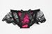 seemehappy Naughty Skirt Panty Open Back with Big Bow Hot Pink