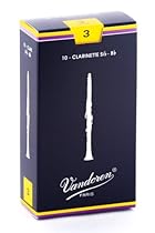 Vandoren CR103 Bb Clarinet Traditional Reeds Strength 3; Box of 10
