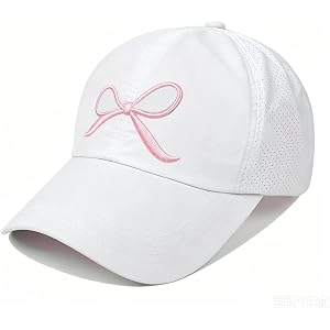 Girls Criss Cross Ponytail Hat Adjustable Mesh Baseball Cap Kids Quick Dry Sports Hats for All Seasons Age 6-12
