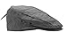 Wonderful Fashion Men's Herringbone Wool Tweed Newsboy Ivy Cabbie Driving Hat (Lt. Pocka Grey)