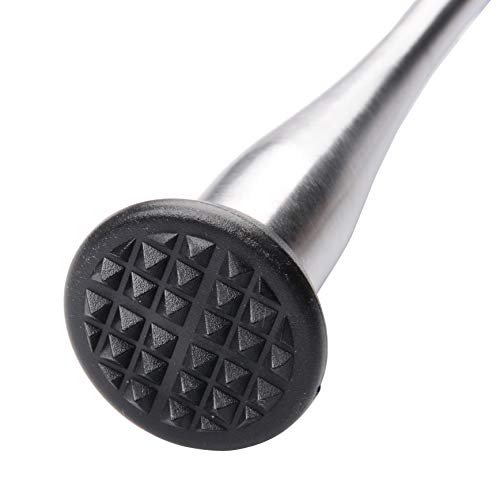 Qunqi 9 Inch Stainless Steel Cocktail Muddler Mixed Spoon Professional Grade Bar Tool Make Perfect Mojitos Mint Juleps Fruit Drink - Thumbnail 4