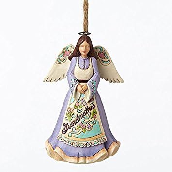 Enesco Jim Shore Heartwood Creek Grandmother Angel Christmas Tree Ornament 4053845 New