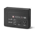 Solar Generator Portable Power 40000mAh 200Wh Rechargeable Battery Pack Inverter Power Supply with 120V Lithium Battery Charger,Wall Outlet with Dual 120V AC Outlet,12V/10A DC USB Ports ,Solar Panels for Home or Camping