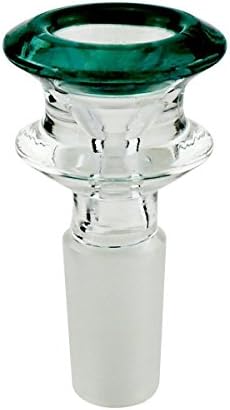 Glass Bong Bowl Ash Cather - EnjoyBong Ash Catcher Glass Bong Water Smoke Pipe Slide Cigarette Bowl Female 14mm 18mm Smoking Accessories Rig Dab (Green, 14mm)