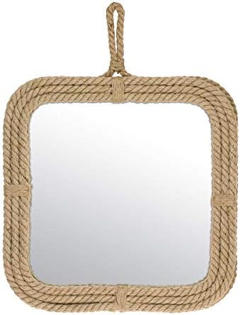 Stonebriar Small Square Rope Mirror