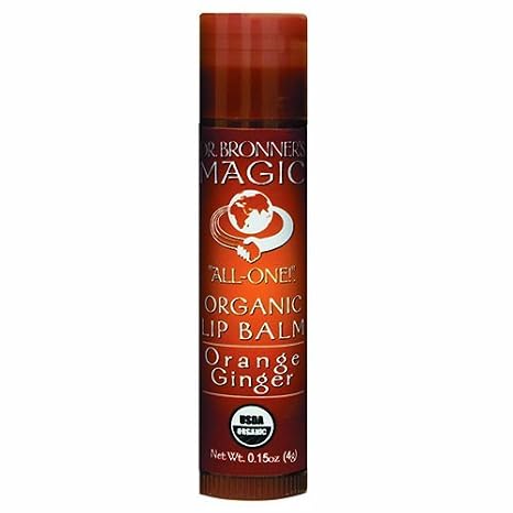 Dr.bronner's Lip balm org Orange ginger 0.15oz (018787920015)