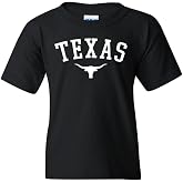 Youth Texas State Pride Graphic Tee Shirt | Trendy Texas State Apparel, Premium Soft Cotton Fabric, Comfortable Casual Unisex Fit, Bold Steer Graphic, Daily Wear