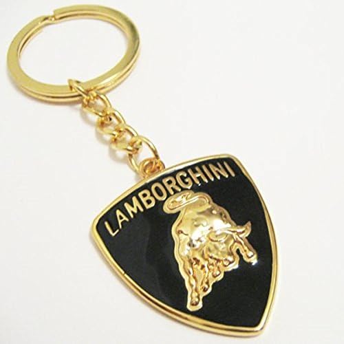 TKXT Fashion Zinc alloy Materials Bull Logo Gold-tone Keychain Apply For Lamborghini