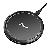 Wireless Charger, Seneo 146 7.5W QI Fast Wireless Charging Pad Compatible iPhone Xs/XR/XS Max/X/8/8 Plus, 10W Compatible Galaxy S10/S9/S9+/S8/S8+/Note 9/8, 5W for All Qi-Enabled Phones (No AC Adapter)
