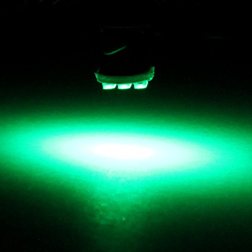 image for CCIYU 10 Pack T4.2/T4 Green 3014SMD 3LED Neo Wedge LED Light For 2002 