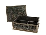 Memory Box By Al Agnew, The Perfect Men's Idea Box Keepsake Box or Valet Box. Al Agnew - Wolves in the Winter Woods - Beautiful Artwork!