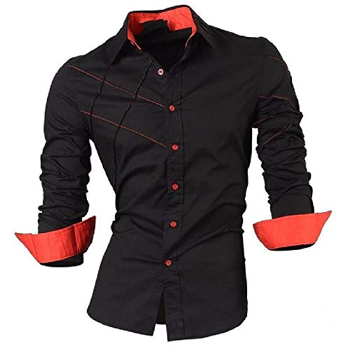NP-Camicia-da-uomo-casual-a-maniche-lunghe-casual-slim