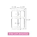 Mehousa 3-Tier Corner Storage Organizer Shelf I Best Kitchen Spice Rack, Makeup/Cosmetics Counter Organizing Stand, Bathroom Organizer with Extra-Sturdy Construction (Off White) (3-Tier)