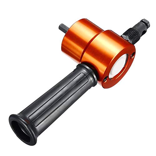 Double Headed Sheet Metal Cutting Nibbler Drill Attachment Metal Free Saw Cutting Tool Tool Plate Open Hole Drill w/Extra Punch