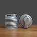reCAP Mason Jars Lid POUR Cap, Regular Mouth, Silver – 4 Pack - BPA-Free, American Made Ball Mason Jar Lids for Preparing, Serving and Storage, Spill Proof and Made with Safe, No-Break Materials