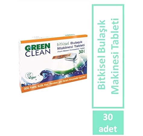 U Green Clean Bitkisel Bulasik Makinesi Tableti 30 Lu X 3 Fiyati