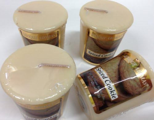 2 oz Rd votive candles 4/pk - Spiced Cookie-A strong scent of fresh buttery cookie with cinnamon and spices