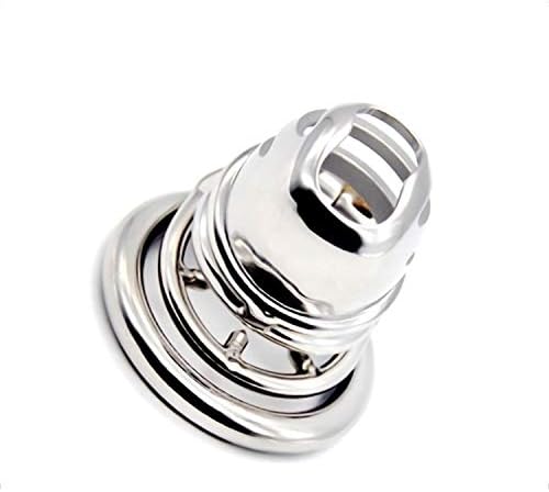 Bondage Masters Medical Grade Stainless Steel Male Chastity Device, 50 mm, Silver - Image 4