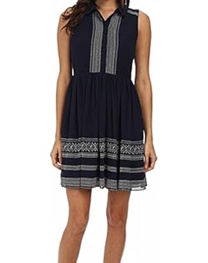 Jessica Simpson Womens Sleeveless Embroidered Dress JS5U6902