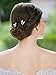 Yean Bridal Hair Pins Wedding Rhinestones Hair Clips Accessories for Women and Girls (Set of 3) (Silver)