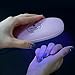 LED UV Nail Lamp MiroPure Pinkcookie 6W Mini Nail Dryer Curing Gel Based Polishes Professionally with 2 Timer Settings 45s/60s …