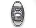 RAAM Designer Cigar Cutter | Sharp Double Blade | Stainless Steel | Silver