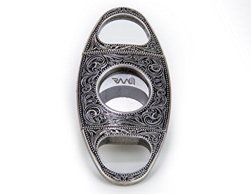 Raam designer silver sharp blade cigar cutter