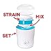 Dash Greek Yogurt Maker Machine with LCD Display + 2 BPA-Free Storage Containers with Lids: Perfect for Organic, Sweetened, Flavored, Plain, or Sugar Free Options for Baby, Kids, & Parfaits - White