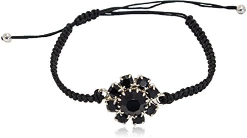 Rosaspina Firenze, Macramè bracelet with Swarovski Elements Flower