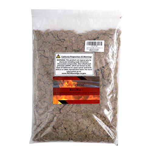 Skyflame Glowing Embers Rock Wool for Vented Gas Fireplaces Fake