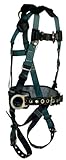 FallTech 7073LX Foreman Full Body Harness with 3 D-Ring and Tongue Buckle Leg Straps, Large/Extra Large
