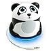 Mini Cute Animal Battery Powered Portable Speaker with LED Night Light (Panda Pal Jr) Speaker for Kids by GOgroove - Passive Subwoofer, Built-in 3.5mm AUX Cable - Plug Into Tablets, Phones, & more