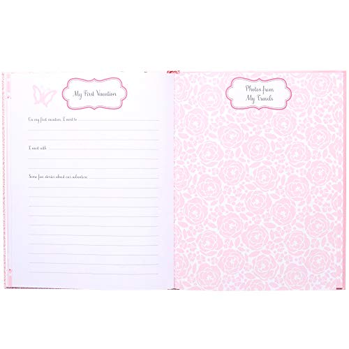 C.R. Gibson Pink and White 'Sweet Baby Girl' Bound First Five Years Baby Book, 64pgs, 10'' W x