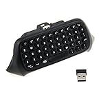 Amebay ABS 2.4G Mini Wireless Chatpad Message Game Controller Keyboard for Microsoft Xbox One Controller (Black)