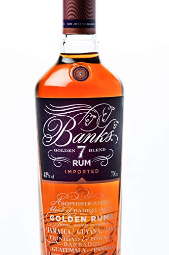 Banks 7 Golden Blend Premium Golden Rum, erlesener Blend von Rums aus 7 Ländern: Jamaika, Trinidad und Tobago, Guyana, Barbados, Guatemala, Java & Panama, ideales Rum-Geschenk, 43% Vol., 70 cl/700 ml – Bild 5