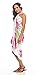 1 World Sarongs Womens Hawaiian Swimsuit Cover-Up Sarong in Pink/Green/White
