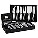 M MH ZONE Premium 6-Piece Cheese Knife Set Complete Stainless Steel Cheese Knives Gift Knives Sets Collection, Suit for the Wedding, Lover, Elders, Children and Friends