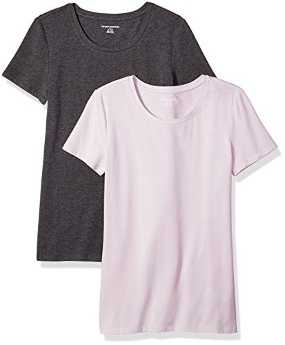 Amazon Essentials Women's Classic-Fit Short-Sleeve Crewneck T-Shirt, Multipacks