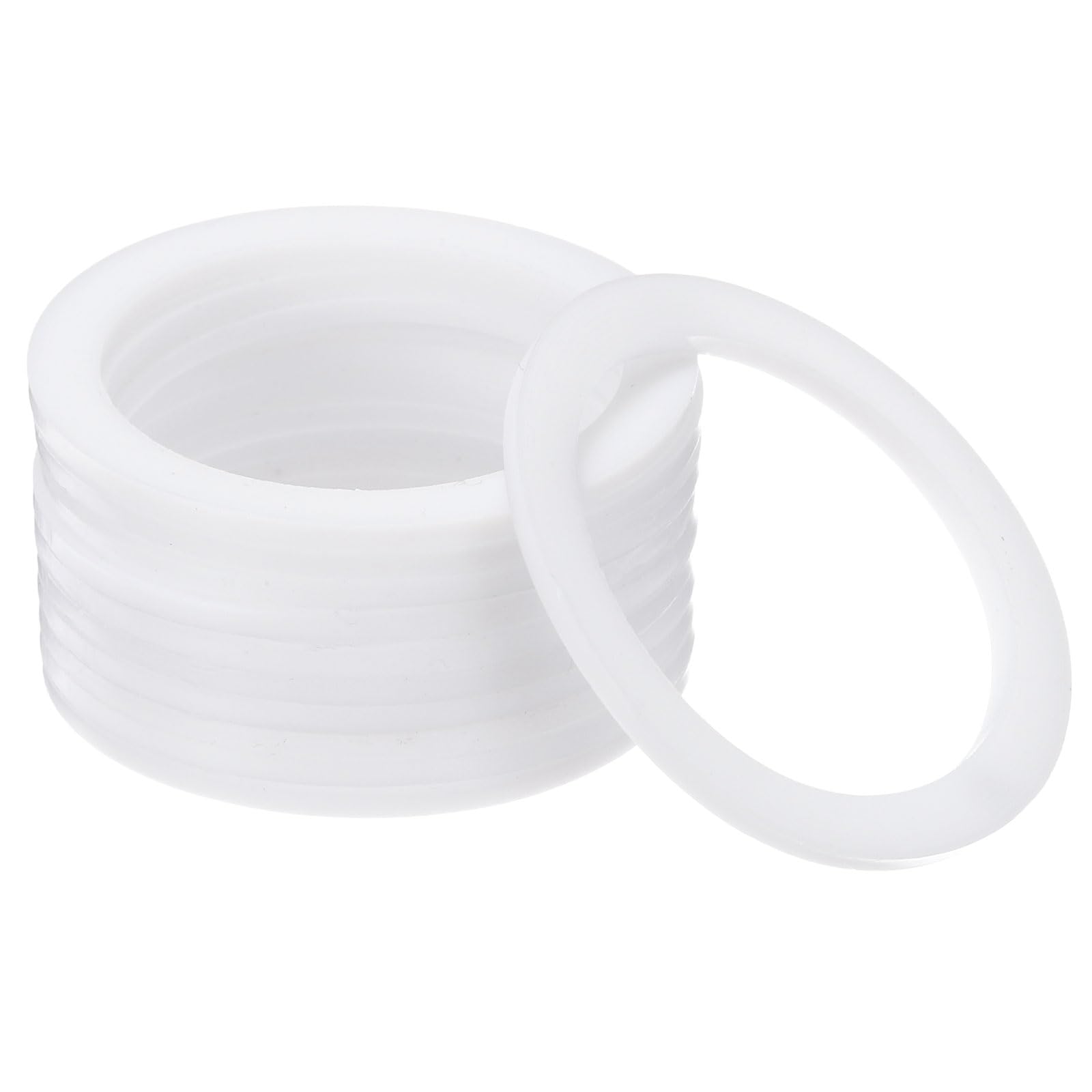 PATIKIL Flat Washers, 100 Pcs 45mm OD 35mm ID 2mm Thickness PTFE Seal Washers Flange Gasket Sealing Gasket for Faucet Pipe Water Hose
