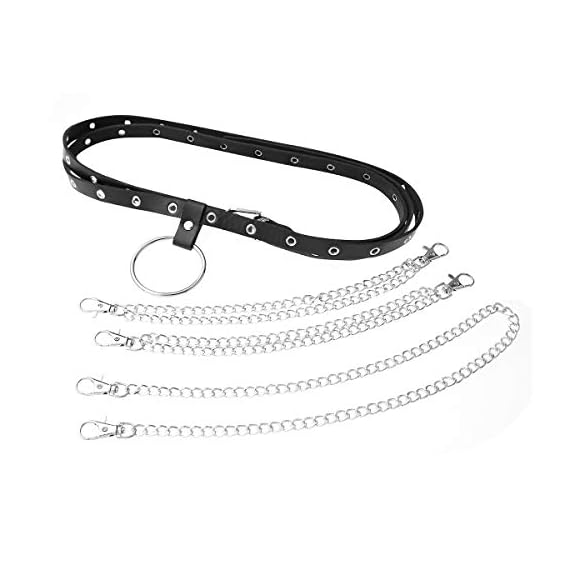 ACSUSS-Womens-Punk-Faux-Leather-Body-Waist-Harness-Belt-with-Metal-Chain-Tassel-Type-A-Black-One-Size